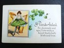 ST PATRICK's & IRELAND DAY-LINEN POSTCARD