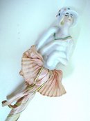 ANTIQUE PIN CUSHION HALF DOLL on STICK