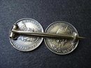 COIN BROOCH - EDWARD VS VII - MONO LG - FG