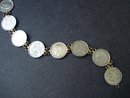EARLY 1900's BRITISH COIN BRACELET