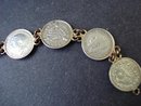 EARLY 1900's BRITISH COIN BRACELET