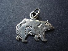 OLD STERLING CHARM - DETAILED BEAR