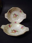 LOVELY PAIR of H.&K. TUNSTALL DISHES - CHINTZ