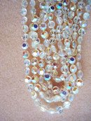 5 STRAND FACETED CRYSTAL NECKLACE