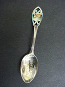 STERLING & ENAMEL SOUVENIR SPOON