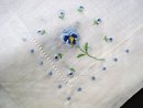 PRETTY VINTAGE HANKIE - BLUE PANSY
