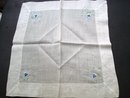 PRETTY VINTAGE HANKIE - BLUE PANSY
