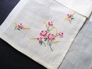 VINTAGE HANKIE PETIT POINT EMBROIDERY