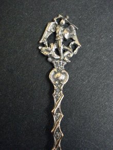BEAUTIFUL ORNATE SILVER SPOON - BRUSCELLES