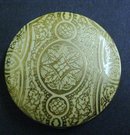 VINTAGE NEVER USED TOOLED LEATHER COMPACT