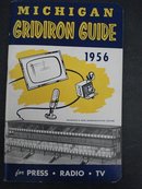 MICHIGAN FOOTBALL MEDIA GUIDE 1956