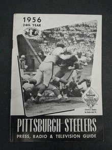 PITTSBURGH STEELERS FOOTBALL MEDIA GUIDE 1956