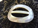 ORIGINAL MOTHER of PEARL OVAL BELT BUCKLE