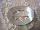 ORIGINAL MOTHER of PEARL OVAL BELT BUCKLE