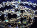HIGHLY FACETED SINGLE STRAND CRYSTAL BEADS