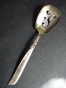 SILVER PLATED OLIVE SPOON - SOUTH SEAS