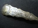 VERY FINE INTRICATELY ENGRAVED SILVER SPOON