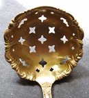 STERLING SUGAR SIFTER LADLE - MONOGRAM V