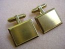 QUALITY STERLING SILVER & GOLD PLATE CUFFLINKS