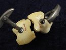 RARE CARVED IVORY - GENTLEMAN's CUFFLINKS