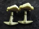 RARE CARVED IVORY - GENTLEMAN's CUFFLINKS