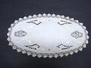 FINE VICTORIAN STYLE HAND MADE OVAL DOILY