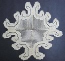 QUITE UNIQUE STYLE CROCHET LACE DOILY