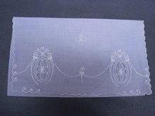 LOVELY ANTIQUE PURPLE HANKY/HANKIE HOLDER