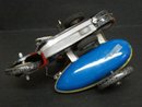 VINTAGE WIND UP TIN TOY - MOTORCYCLE