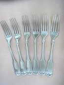 SIX LOVELY ANTIQUE DINNER FORKS