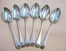 SIX LOVELY ANTIQUE SOUP SPOONS