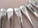 SIX LOVELY ANTIQUE SOUP SPOONS