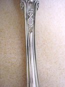 ANTIQUE SILVER PLATED SUGAR SPOON