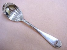 ANTIQUE SILVER PLATED SUGAR SPOON