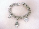 VINTAGE STERLING SILVER CHARM BRACELET