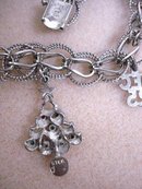 VINTAGE STERLING SILVER CHARM BRACELET