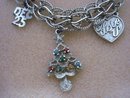 VINTAGE STERLING SILVER CHARM BRACELET
