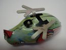 VINTAGE WIND UP TOY PRETTY BLUE BIRD