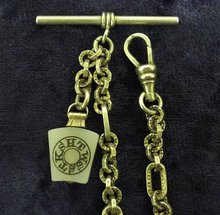 Wondeful ANTIQUE WATCH CHAIN with Unique Fob