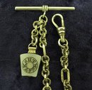 Wondeful ANTIQUE WATCH CHAIN with Unique Fob