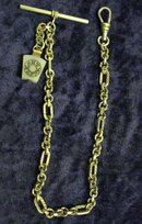 Wondeful ANTIQUE WATCH CHAIN with Unique Fob