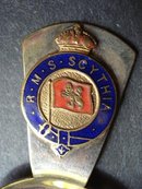 R.M.S. SCYTHIA TEA CADDY SPOON