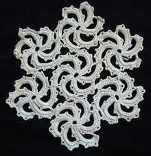Unique Hand Crochet Lace DOILY