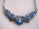 CORO NECKLACE RHINESTONES SIGNED