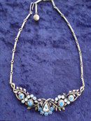 CORO NECKLACE RHINESTONES SIGNED