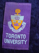 CIGARETTE SILK SHIELD OF TORONTO UNIVERSITY