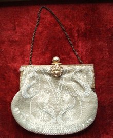 Beaded Purse France Intricate Hand Work