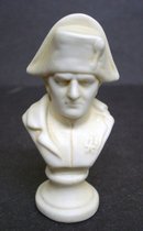 Napoleon Bust Milk Glass Miniature