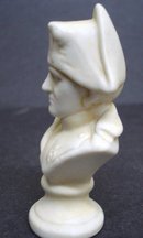Napoleon Bust Milk Glass Miniature