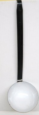 Antique Enamel Large Soup Ladle